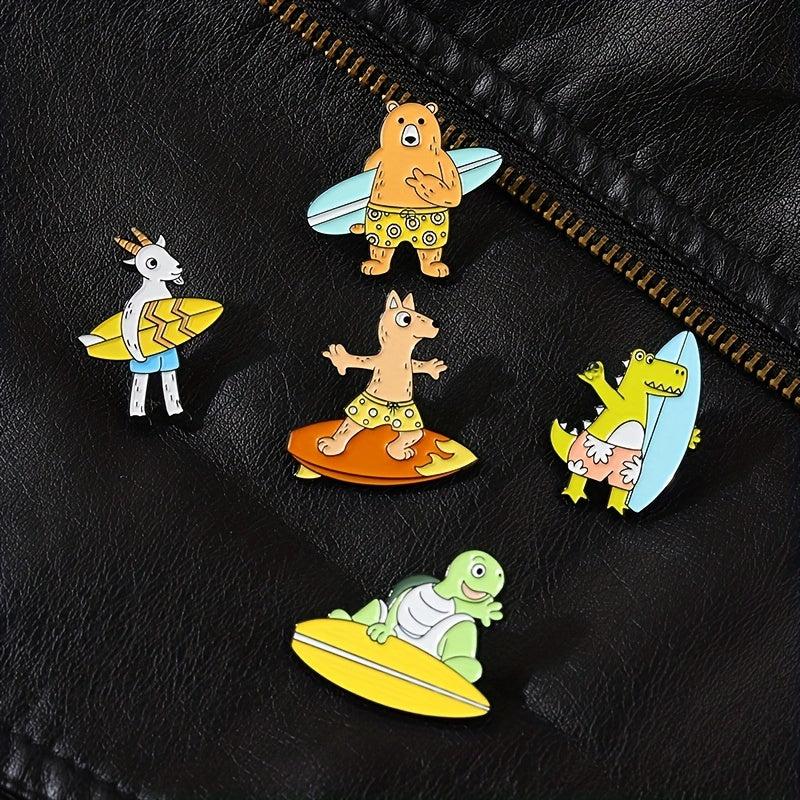 Cartoon Animal Brooch For Men Badge Clothing Bags Accessories Decoration