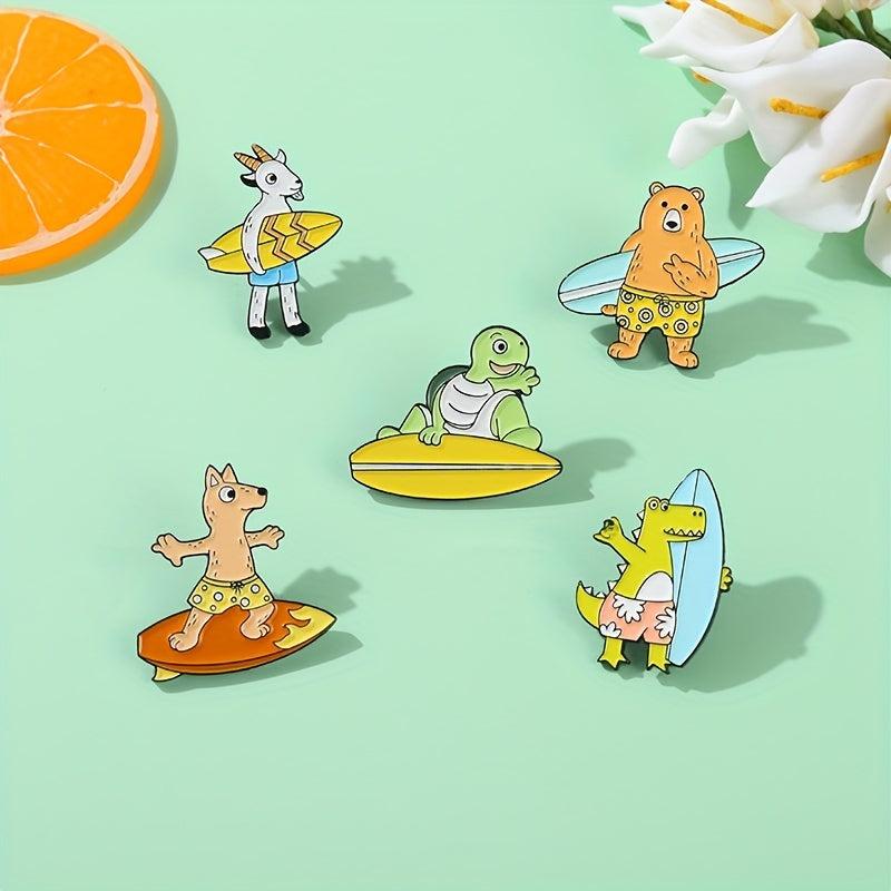 Cartoon Animal Brooch For Men Badge Clothing Bags Accessories Decoration