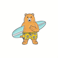 Cartoon Animal Brooch For Men Badge Clothing Bags Accessories Decoration