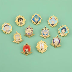 Cartoon Character Brooches Enamel Pins Metal Badges Backpack Clothes Accessories