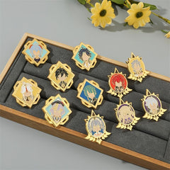 Cartoon Character Brooches Enamel Pins Metal Badges Backpack Clothes Accessories