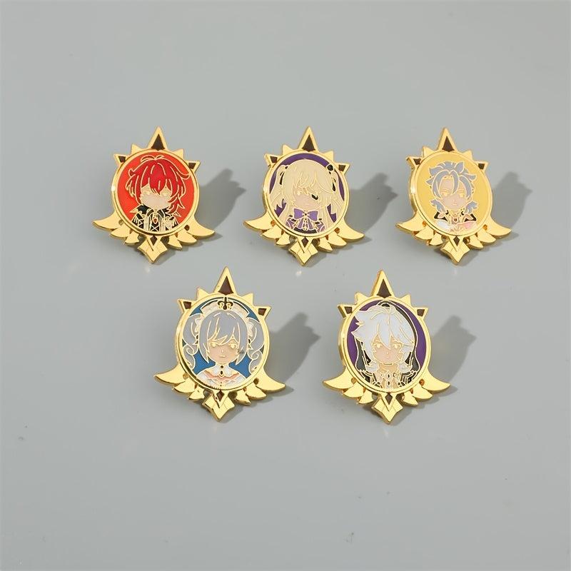 Cartoon Character Brooches Enamel Pins Metal Badges Backpack Clothes Accessories