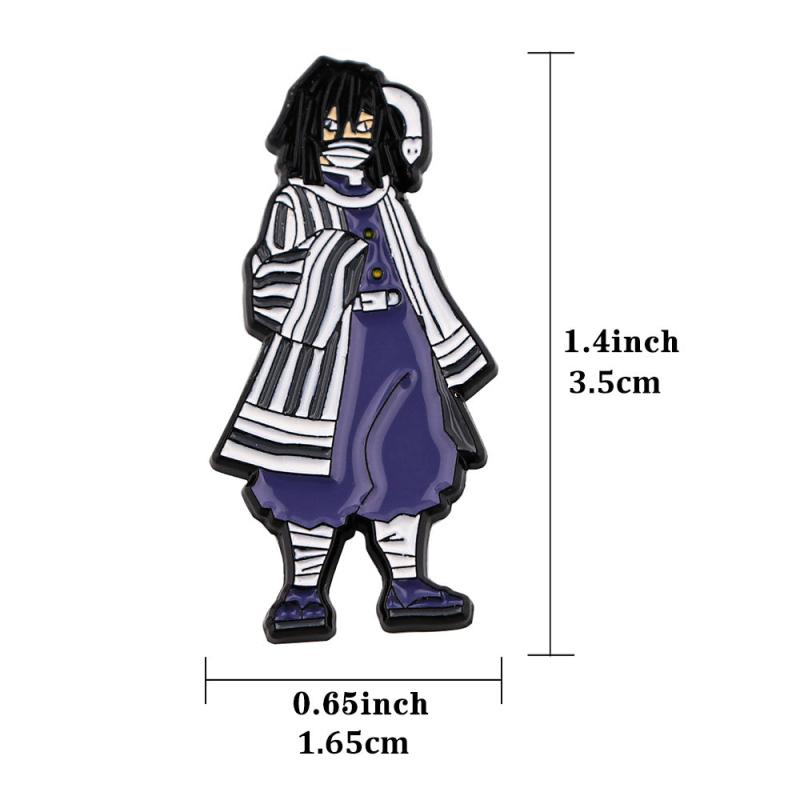 Men's Anime Enamel Pin - Cartoon Funny Pins for Clothes