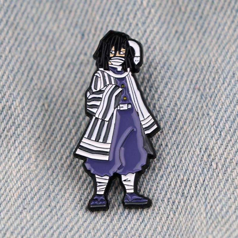 Men's Anime Enamel Pin - Cartoon Funny Pins for Clothes