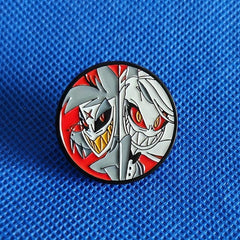 Anime Character Brooch Enamel Lapel Pin Couple Gift Men's Jewelry
