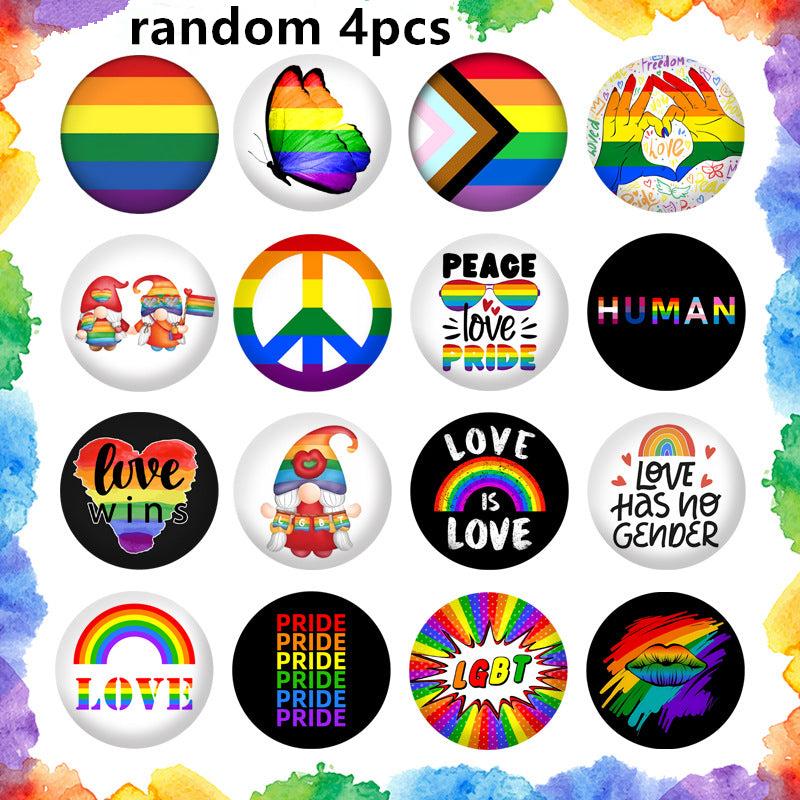 Rainbow Emblem Gay Badge Breastpin LGBT Flag Pride Accessories