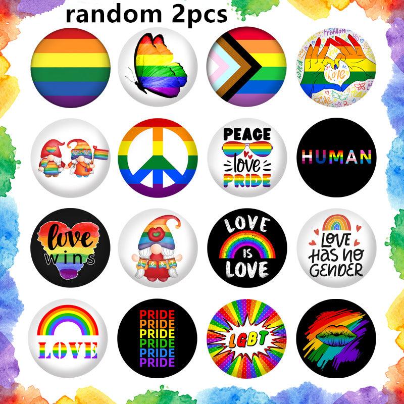 Rainbow Emblem Gay Badge Breastpin LGBT Flag Pride Accessories