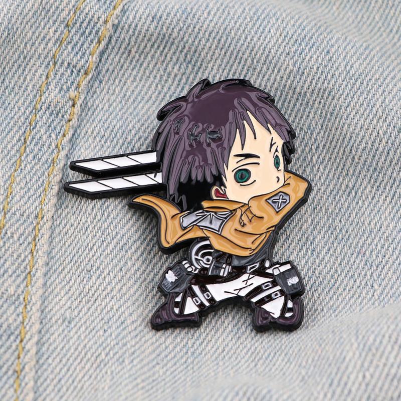 Anime Enamel Pins Cartoon Brooch for Men