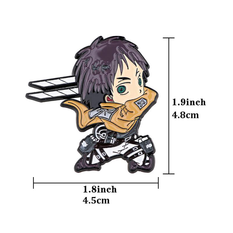 Anime Enamel Pins Cartoon Brooch for Men