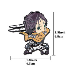 Anime Enamel Pins Cartoon Brooch for Men