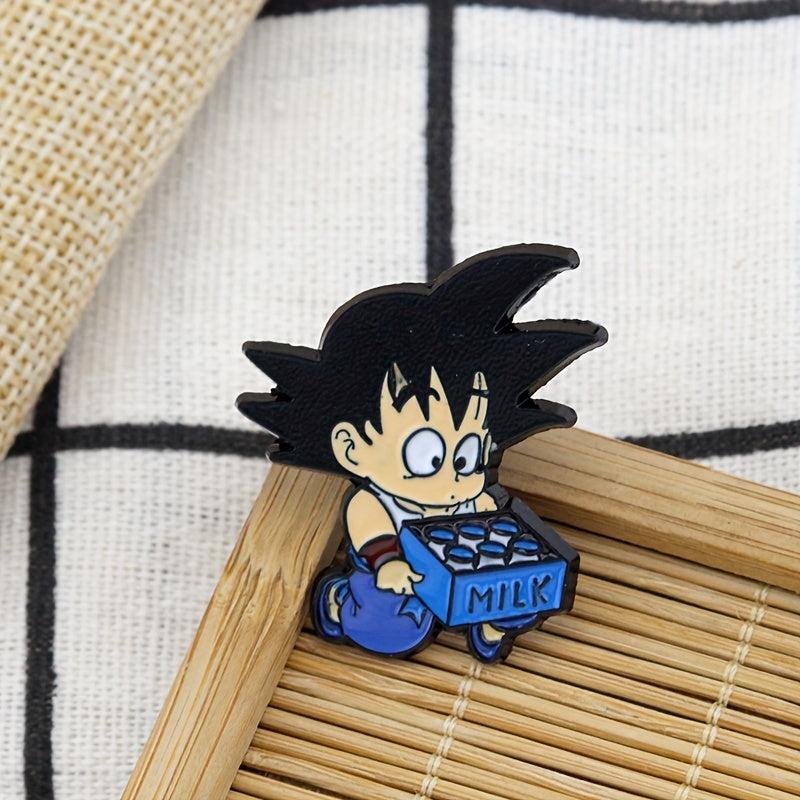 Creative Milk Pin Brooch for Men