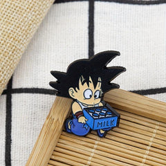 Creative Milk Pin Brooch for Men