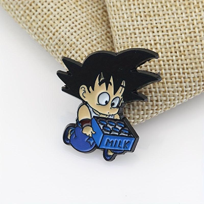 Creative Milk Pin Brooch for Men