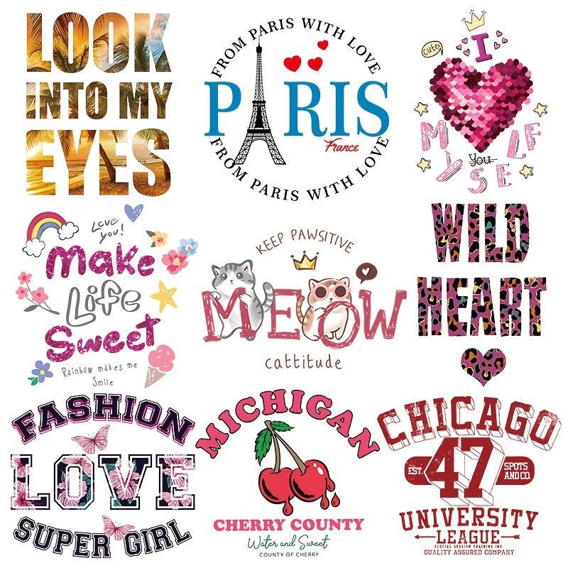 Iron On Patch For Men Heat Transfer Vinyl Decal Sticker T Shirt Backpacks