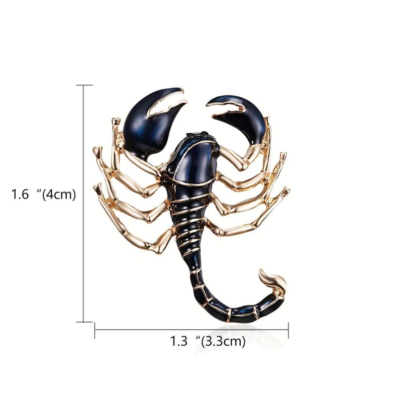 Men's Scorpion Pins, Animal Themed Fashion Accessories