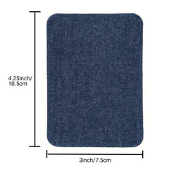 J CARP 12pcs Denim Fabric Iron on Patches Men Strong Glue Repair Kit