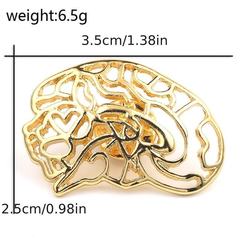Hollowed Stomach Structure Brooch