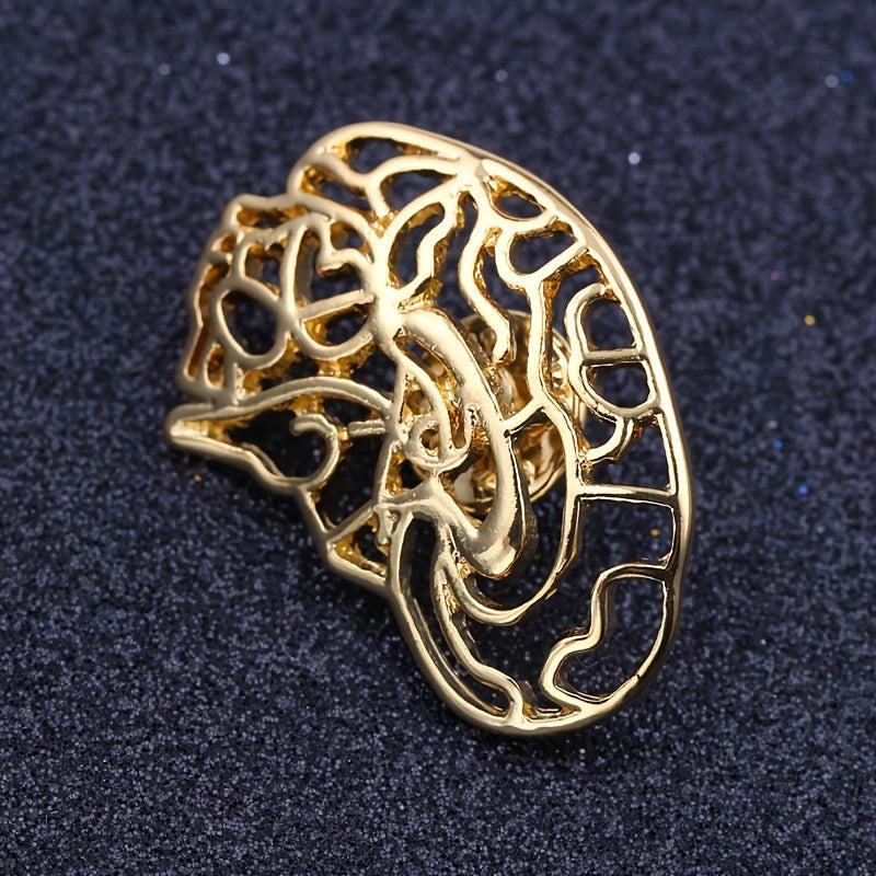 Hollowed Stomach Structure Brooch