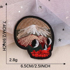 6pcs Cartoon Skull Head Embroidery Patches DIY Clothes Bag Accessories