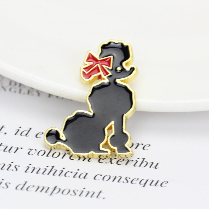 Cartoon Puppy Alloy Pin Animal Badge Clothing Accessories