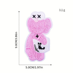 9pcs Vehicle Iron On Patches Sew On Embroidered Applique Repair Patch DIY Crafts