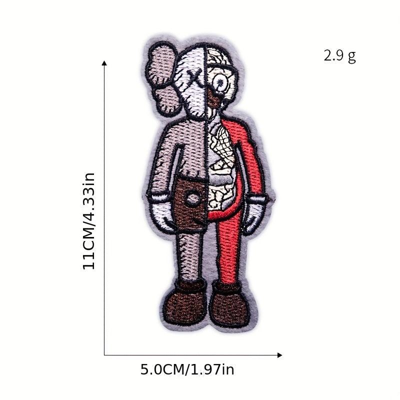 9pcs Vehicle Iron On Patches Sew On Embroidered Applique Repair Patch DIY Crafts