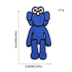 9pcs Vehicle Iron On Patches Sew On Embroidered Applique Repair Patch DIY Crafts
