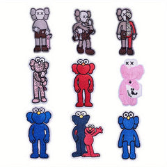9pcs Vehicle Iron On Patches Sew On Embroidered Applique Repair Patch DIY Crafts