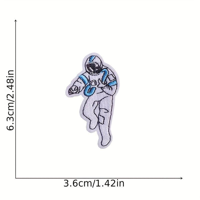 7pcs Astronaut Iron On Patches Sew On Embroidered Applique Repair Patch
