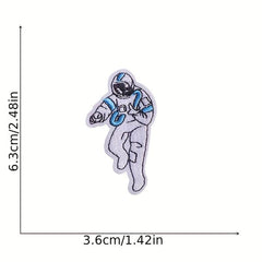 7pcs Astronaut Iron On Patches Sew On Embroidered Applique Repair Patch