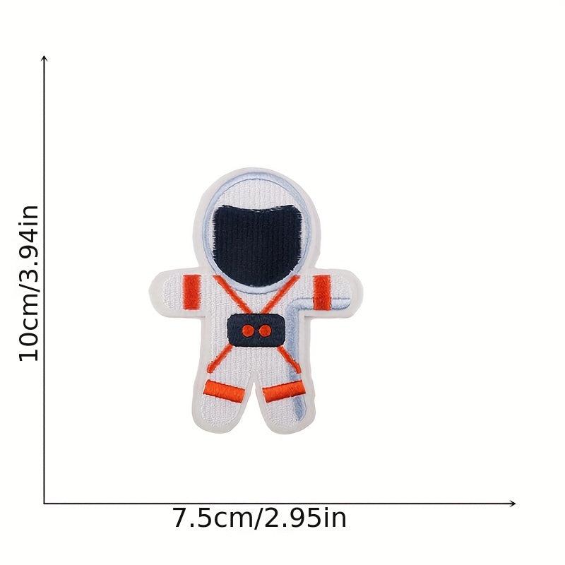 7pcs Astronaut Iron On Patches Sew On Embroidered Applique Repair Patch