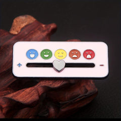 Smiley Face Mood Brooch Emotional Expression Enamel Pin