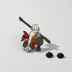 Bald Monk Metal Pin Ornament Lapel Pin Brooch