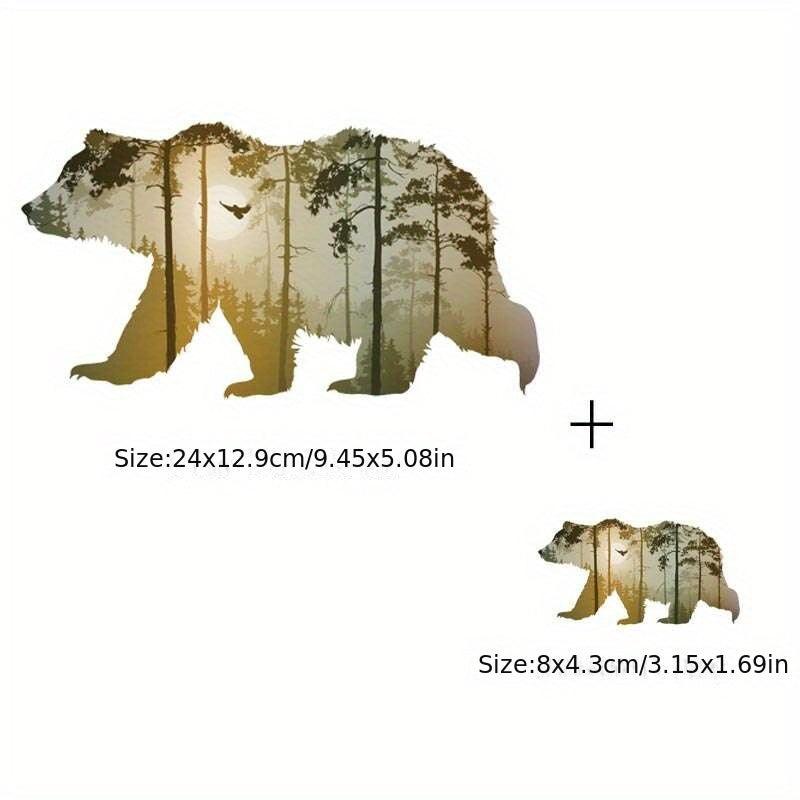 Big Bear Patch Strip Vinyl Thermal Sticker - T-Shirt DIY Application