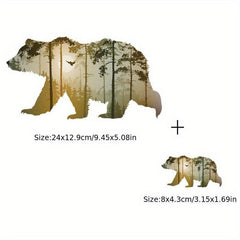 Big Bear Patch Strip Vinyl Thermal Sticker - T-Shirt DIY Application