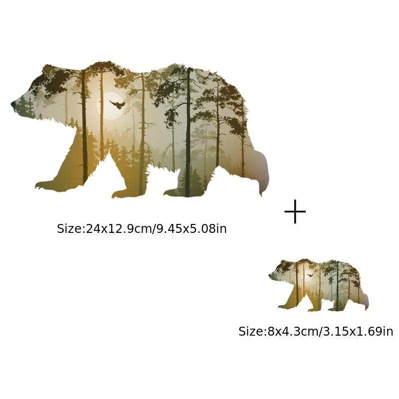 Big Bear Patch Strip Vinyl Thermal Sticker - T-Shirt DIY Application