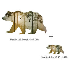 Big Bear Patch Strip Vinyl Thermal Sticker - T-Shirt DIY Application