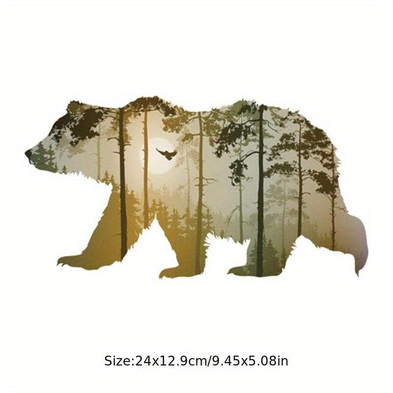 Big Bear Patch Strip Vinyl Thermal Sticker - T-Shirt DIY Application