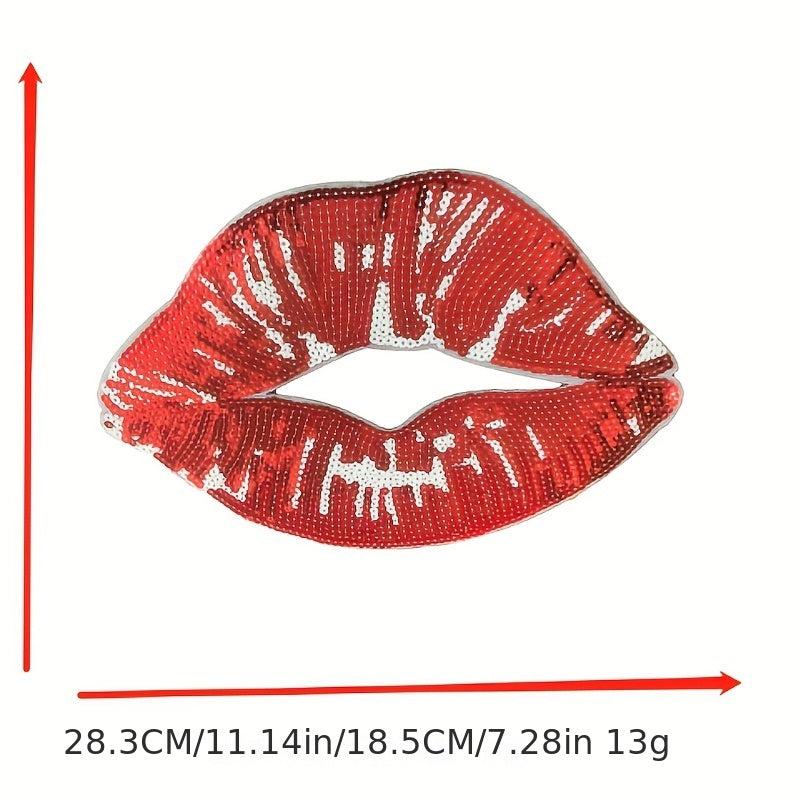 Sequins Lips Sexy Lips Patches For Men Stickers