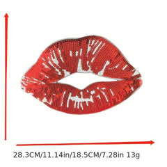 Sequins Lips Sexy Lips Patches For Men Stickers