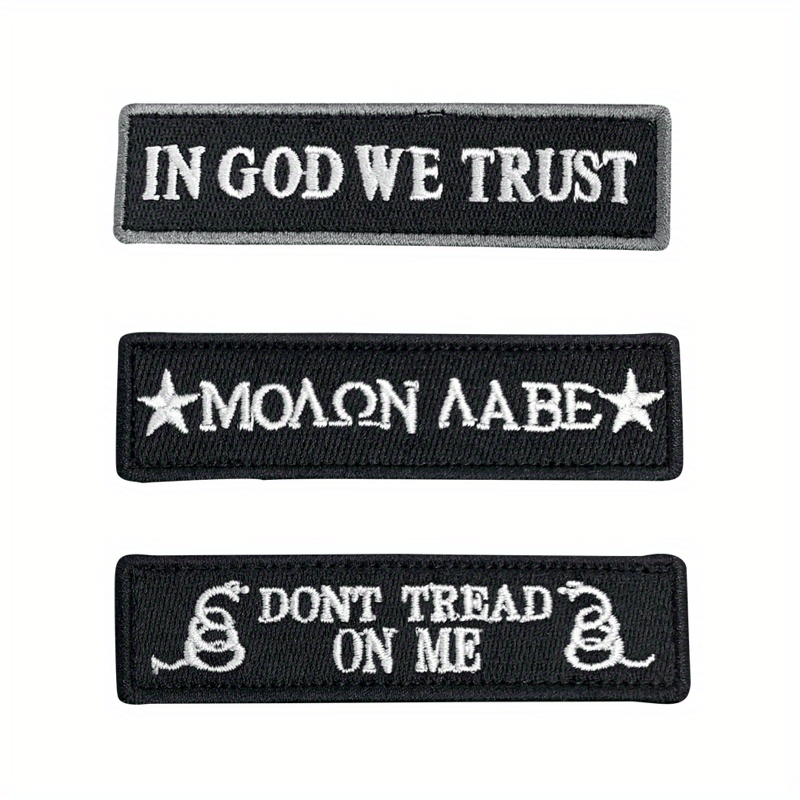 Men's Skull Embroidered Flower Patch Outdoor Stickers