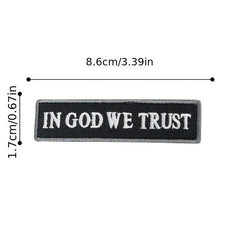 Men's Skull Embroidered Flower Patch Outdoor Stickers