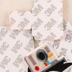 4pcs Camera Embroidered Sew On Iron On Patches Appliques For Jackets Clothes