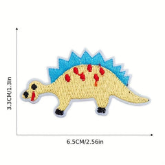 13pcs Dinosaur Theme Iron On Patches DIY Crafts Projects For Clothing