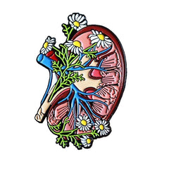 Men's Organ Floral Zinc Alloy Brooch Backpack Accessory