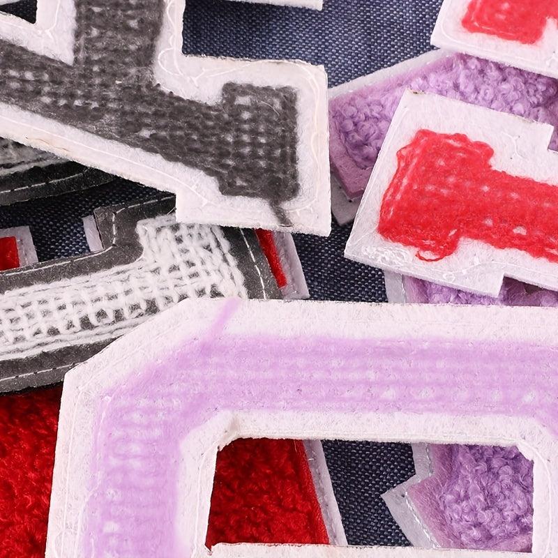 26pcs Snow Neil Iron On Letter Patches Sew On Embroidered Stickers