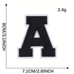 26pcs Snow Neil Iron On Letter Patches Sew On Embroidered Stickers