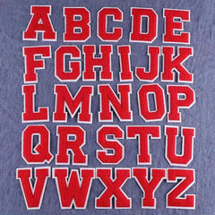 26pcs Snow Neil Iron On Letter Patches Sew On Embroidered Stickers