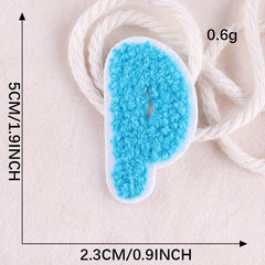 5pcs Embroidered Letter Badges Iron On Patches Sew On Embroidered Applique