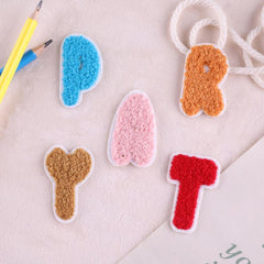 5pcs Embroidered Letter Badges Iron On Patches Sew On Embroidered Applique